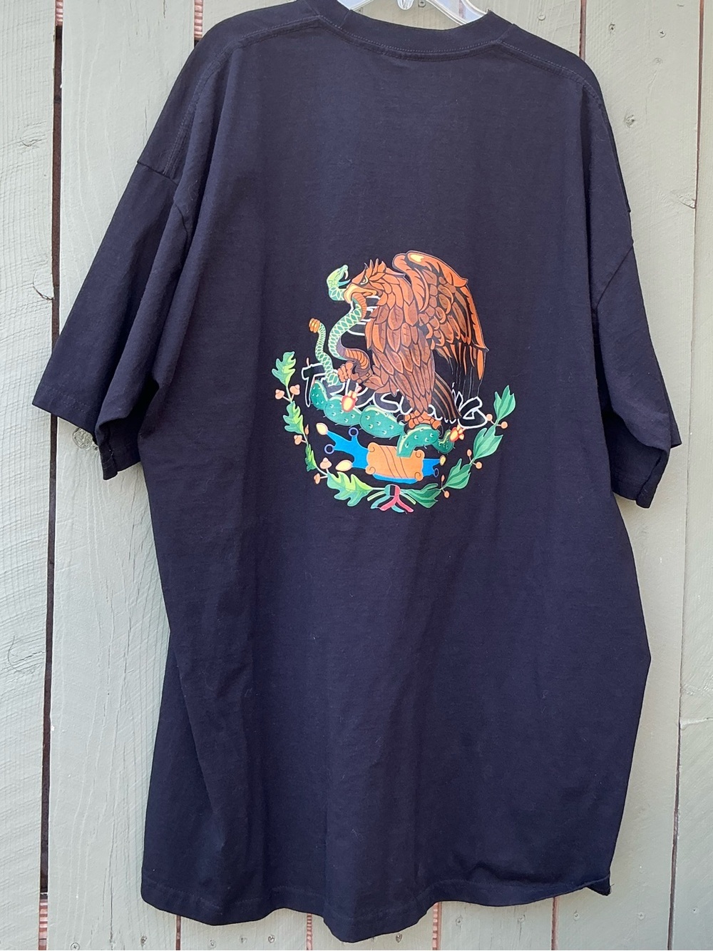 Gildan Men's EJ’s Trucking Black Short Sleeve Tee with Chest Script Size 4XL